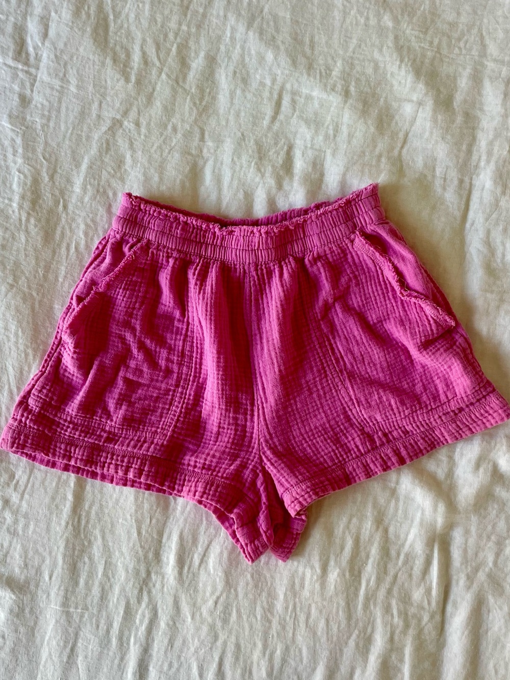 Aerie pink gauze shorts - size small